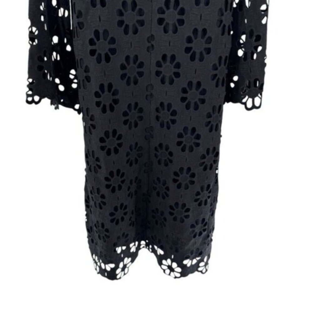 Tuckernuck Black Floral Eyelet Midi Dress - Picture 9 of 11